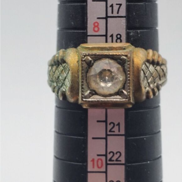 Antique 10k gold filled estate ring size 8.5 R124